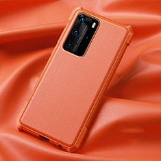 Coque Ultra Fine Silicone Souple 360 Degres Housse Etui S06 pour Huawei P40 Pro Orange