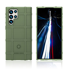 Coque Ultra Fine Silicone Souple 360 Degres Housse Etui S07 pour Samsung Galaxy S21 Ultra 5G Vert