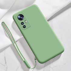 Coque Ultra Fine Silicone Souple 360 Degres Housse Etui S07 pour Xiaomi Mi 12 Pro 5G Pastel Vert