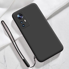 Coque Ultra Fine Silicone Souple 360 Degres Housse Etui S07 pour Xiaomi Mi 12S Pro 5G Noir