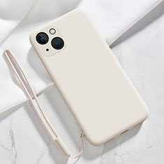 Coque Ultra Fine Silicone Souple 360 Degres Housse Etui S08 pour Apple iPhone 13 Blanc