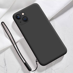 Coque Ultra Fine Silicone Souple 360 Degres Housse Etui S08 pour Apple iPhone 13 Noir