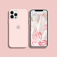 Coque Ultra Fine Silicone Souple 360 Degres Housse Etui S08 pour Apple iPhone 13 Pro Max Rose