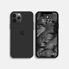 Coque Ultra Fine Silicone Souple 360 Degres Housse Etui S08 pour Apple iPhone 13 Pro Noir