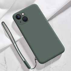 Coque Ultra Fine Silicone Souple 360 Degres Housse Etui S08 pour Apple iPhone 13 Vert