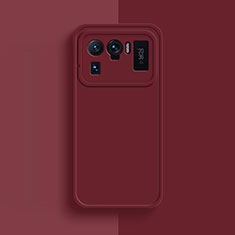 Coque Ultra Fine Silicone Souple 360 Degres Housse Etui S08 pour Xiaomi Mi 11 Ultra 5G Rouge