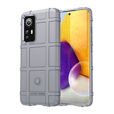 Coque Ultra Fine Silicone Souple 360 Degres Housse Etui S08 pour Xiaomi Mi 12 5G Gris