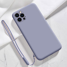 Coque Ultra Fine Silicone Souple 360 Degres Housse Etui S09 pour Apple iPhone 13 Pro Max Gris