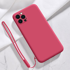 Coque Ultra Fine Silicone Souple 360 Degres Housse Etui S09 pour Apple iPhone 13 Pro Max Rouge