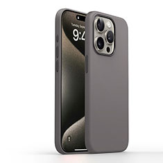 Coque Ultra Fine Silicone Souple 360 Degres Housse Etui YK1 pour Apple iPhone 13 Pro Gris Fonce