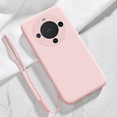 Coque Ultra Fine Silicone Souple 360 Degres Housse Etui YK1 pour Huawei Mate 60 Pro+ Plus Rose