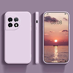 Coque Ultra Fine Silicone Souple 360 Degres Housse Etui YK1 pour OnePlus 11R 5G Violet Clair