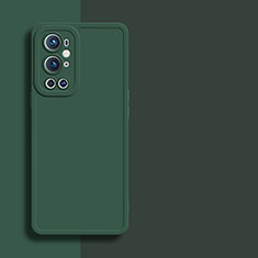 Coque Ultra Fine Silicone Souple 360 Degres Housse Etui YK1 pour OnePlus 9 Pro 5G Vert Nuit