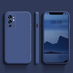 Coque Ultra Fine Silicone Souple 360 Degres Housse Etui YK1 pour OnePlus 9RT 5G Bleu