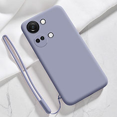 Coque Ultra Fine Silicone Souple 360 Degres Housse Etui YK1 pour OnePlus Nord 3 5G Gris Lavende