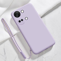 Coque Ultra Fine Silicone Souple 360 Degres Housse Etui YK1 pour OnePlus Nord 3 5G Violet Clair