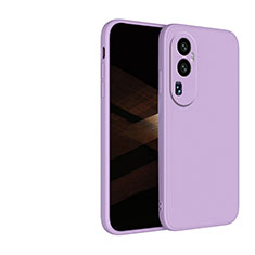 Coque Ultra Fine Silicone Souple 360 Degres Housse Etui YK1 pour Oppo Reno10 Pro+ Plus 5G Violet Clair