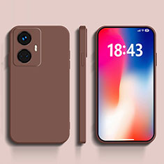 Coque Ultra Fine Silicone Souple 360 Degres Housse Etui YK1 pour Realme 10 Pro+ Plus 5G Marron