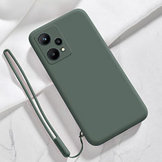 Coque Ultra Fine Silicone Souple 360 Degres Housse Etui YK1 pour Realme 9 4G Vert Nuit