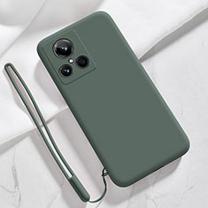 Coque Ultra Fine Silicone Souple 360 Degres Housse Etui YK1 pour Realme GT2 Master Explorer Vert Nuit