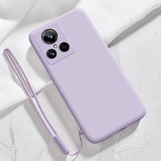 Coque Ultra Fine Silicone Souple 360 Degres Housse Etui YK1 pour Realme GT2 Master Explorer Violet Clair