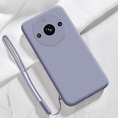 Coque Ultra Fine Silicone Souple 360 Degres Housse Etui YK1 pour Realme Narzo 60 5G Gris Lavende