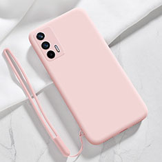 Coque Ultra Fine Silicone Souple 360 Degres Housse Etui YK1 pour Realme Q3 Pro 5G Rose