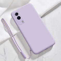 Coque Ultra Fine Silicone Souple 360 Degres Housse Etui YK1 pour Vivo iQOO Z5x 5G Violet Clair