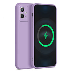 Coque Ultra Fine Silicone Souple 360 Degres Housse Etui YK1 pour Vivo iQOO Z6 5G Violet Clair