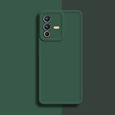 Coque Ultra Fine Silicone Souple 360 Degres Housse Etui YK1 pour Vivo V23 5G Vert Nuit