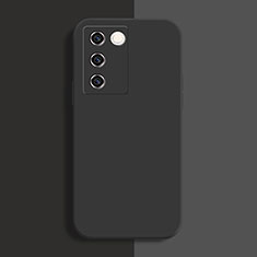 Coque Ultra Fine Silicone Souple 360 Degres Housse Etui YK1 pour Vivo V27 Pro 5G Noir