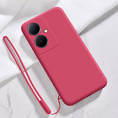 Coque Ultra Fine Silicone Souple 360 Degres Housse Etui YK1 pour Vivo V29 Lite 5G Rouge