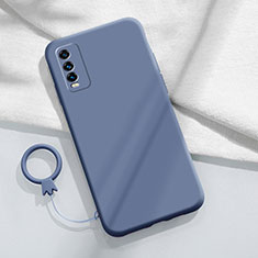 Coque Ultra Fine Silicone Souple 360 Degres Housse Etui YK1 pour Vivo Y12A Gris Lavende