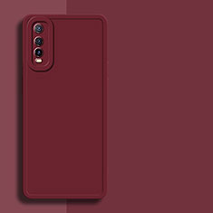 Coque Ultra Fine Silicone Souple 360 Degres Housse Etui YK1 pour Vivo Y70S 5G Rouge