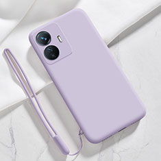 Coque Ultra Fine Silicone Souple 360 Degres Housse Etui YK1 pour Vivo Y77 5G Violet Clair