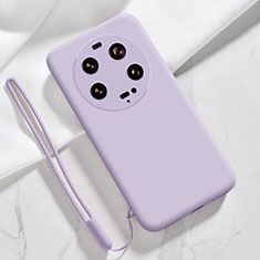 Coque Ultra Fine Silicone Souple 360 Degres Housse Etui YK1 pour Xiaomi Mi 13 Ultra 5G Violet Clair