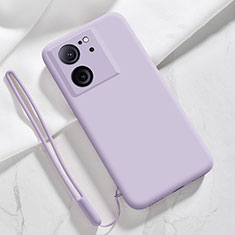 Coque Ultra Fine Silicone Souple 360 Degres Housse Etui YK1 pour Xiaomi Mi 13T 5G Violet Clair