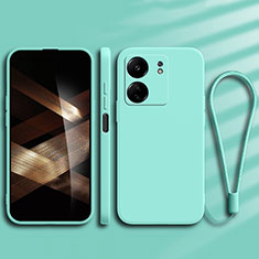 Coque Ultra Fine Silicone Souple 360 Degres Housse Etui YK1 pour Xiaomi Poco C65 Cyan