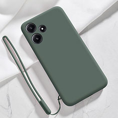 Coque Ultra Fine Silicone Souple 360 Degres Housse Etui YK1 pour Xiaomi Poco M6 Pro 5G Vert Nuit