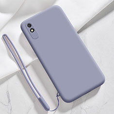 Coque Ultra Fine Silicone Souple 360 Degres Housse Etui YK1 pour Xiaomi Redmi 9A Gris Lavende