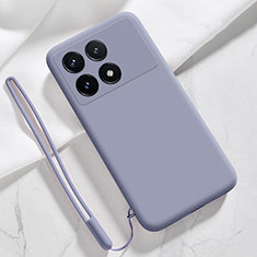 Coque Ultra Fine Silicone Souple 360 Degres Housse Etui YK1 pour Xiaomi Redmi K70 5G Gris Lavende