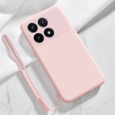 Coque Ultra Fine Silicone Souple 360 Degres Housse Etui YK1 pour Xiaomi Redmi K70 5G Rose