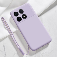 Coque Ultra Fine Silicone Souple 360 Degres Housse Etui YK1 pour Xiaomi Redmi K70 5G Violet Clair