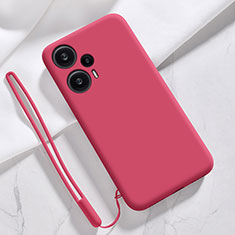 Coque Ultra Fine Silicone Souple 360 Degres Housse Etui YK1 pour Xiaomi Redmi Note 12 Turbo 5G Rouge