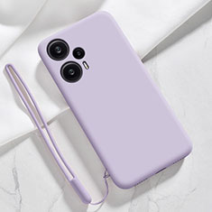 Coque Ultra Fine Silicone Souple 360 Degres Housse Etui YK1 pour Xiaomi Redmi Note 12 Turbo 5G Violet Clair