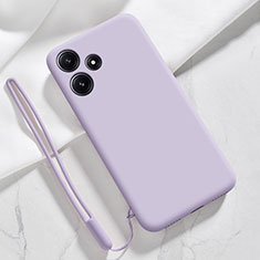 Coque Ultra Fine Silicone Souple 360 Degres Housse Etui YK1 pour Xiaomi Redmi Note 12R 5G Violet Clair