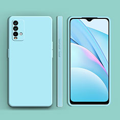 Coque Ultra Fine Silicone Souple 360 Degres Housse Etui YK1 pour Xiaomi Redmi Note 9 4G Bleu Clair