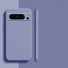 Coque Ultra Fine Silicone Souple 360 Degres Housse Etui YK2 pour Google Pixel 8 Pro 5G Gris Lavende