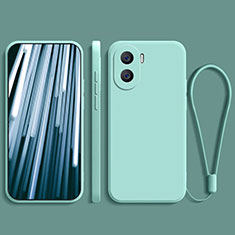 Coque Ultra Fine Silicone Souple 360 Degres Housse Etui YK2 pour Huawei Honor X40i 5G Cyan