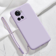 Coque Ultra Fine Silicone Souple 360 Degres Housse Etui YK2 pour OnePlus 10R 5G Violet Clair